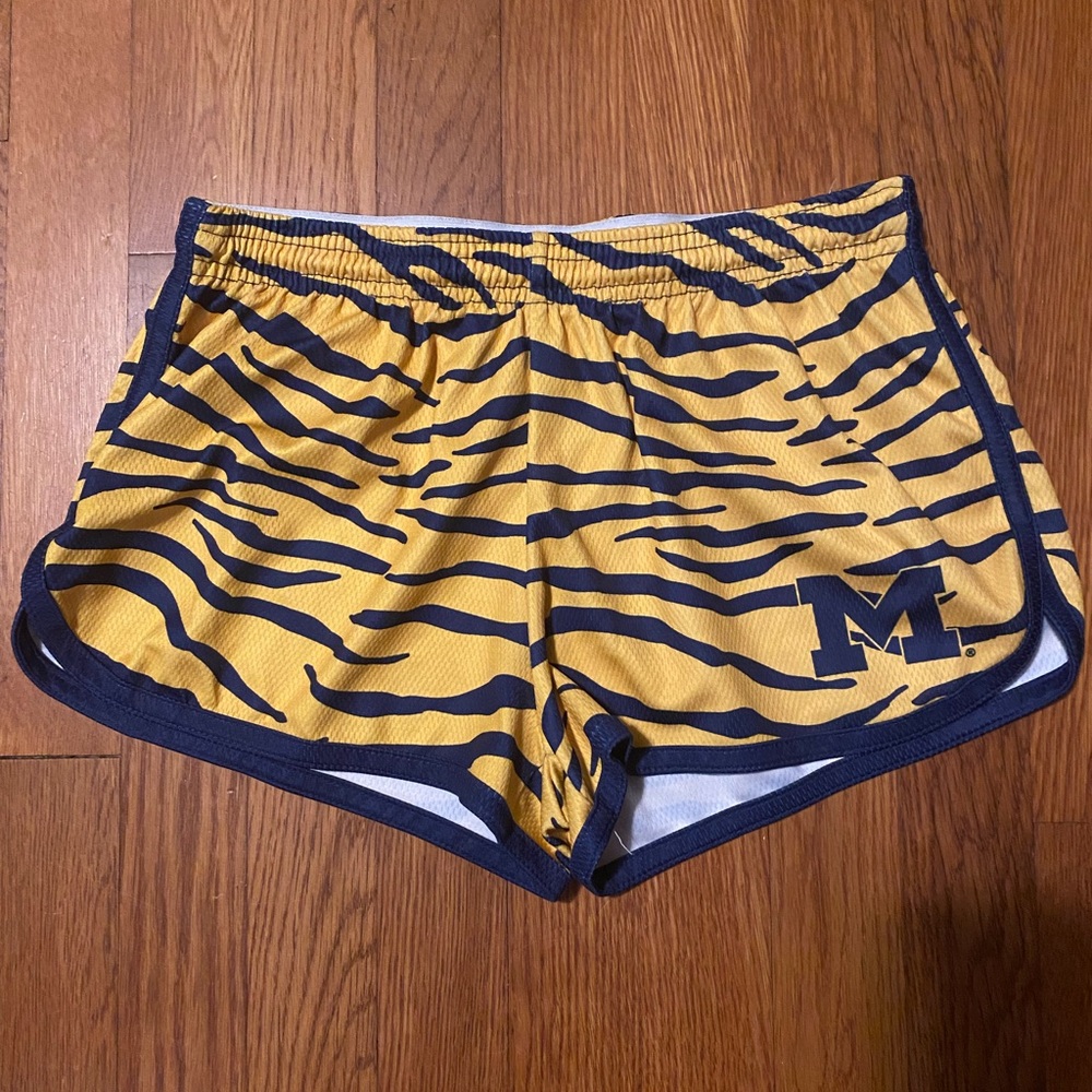 Michigan athletic shorts